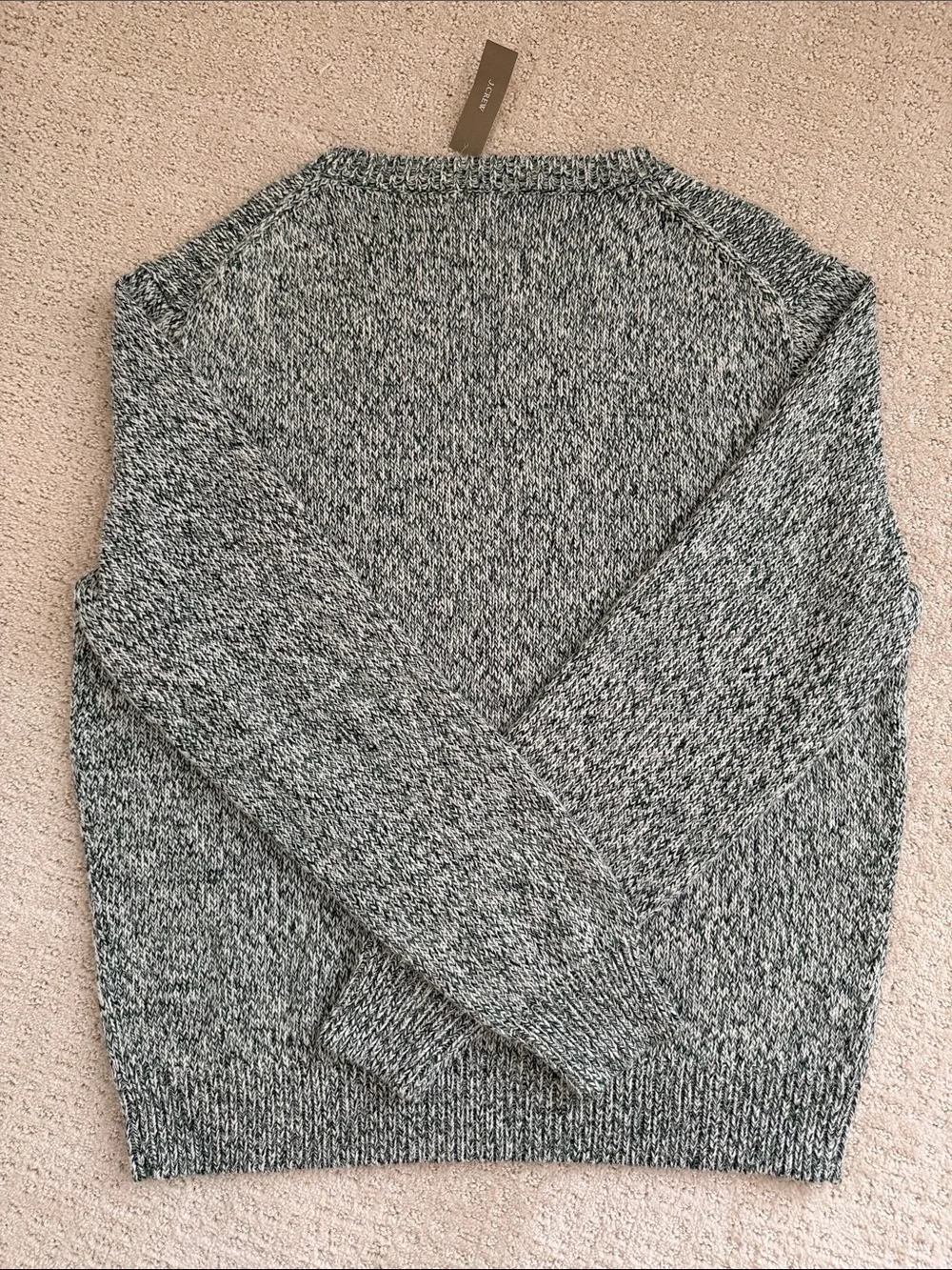 J. Crew Heathered Grey Crewneck Sweater